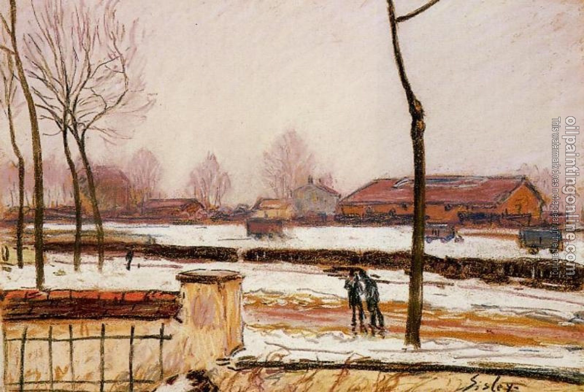 Sisley, Alfred - Winter Landscape, Moret